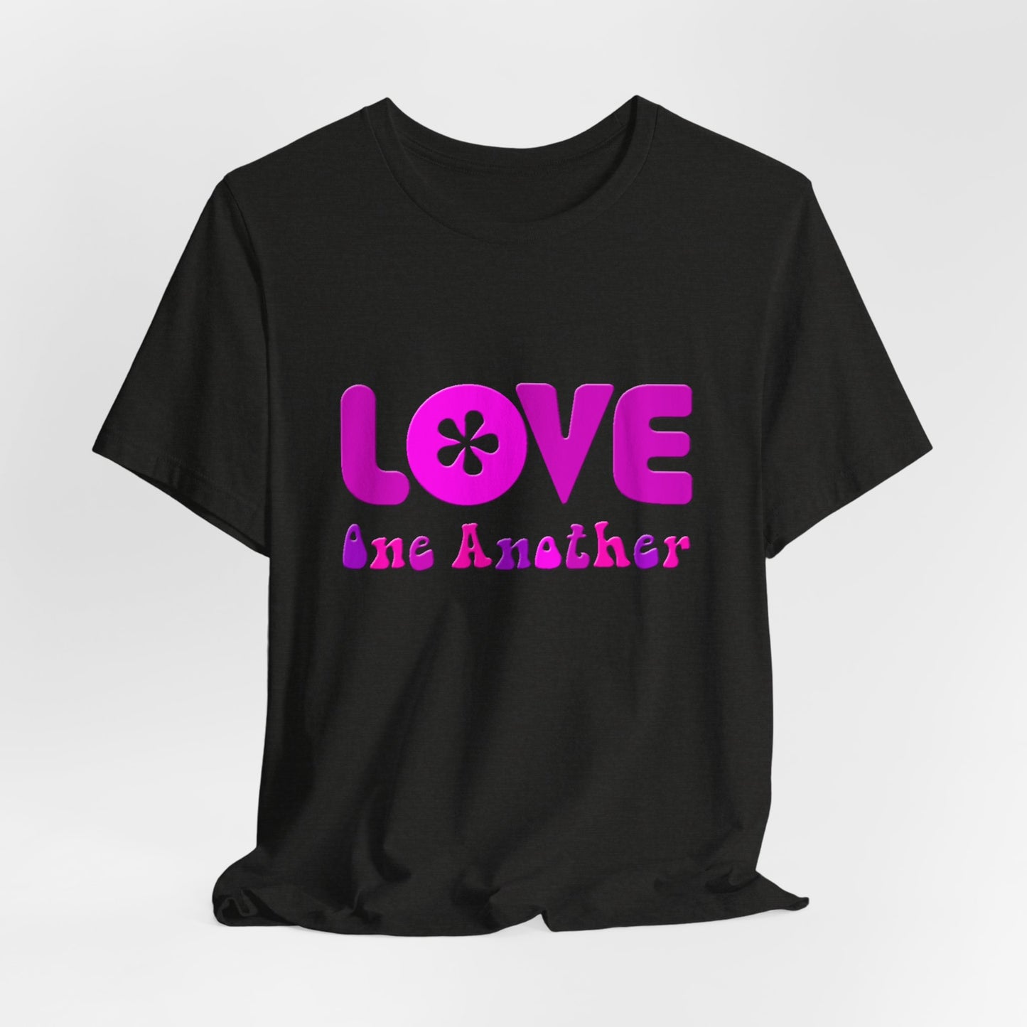 Love One Another Pink T-Shirt Short Sleeve