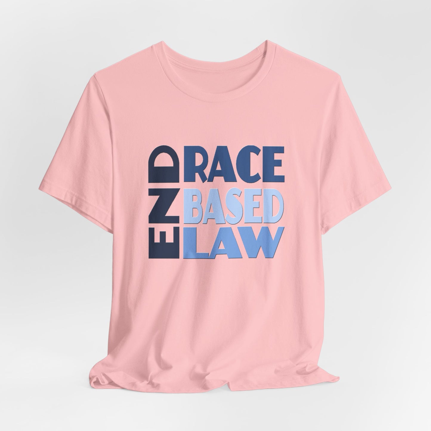 END RACE BASED LAW Blue T-Shirt Short Sleeve