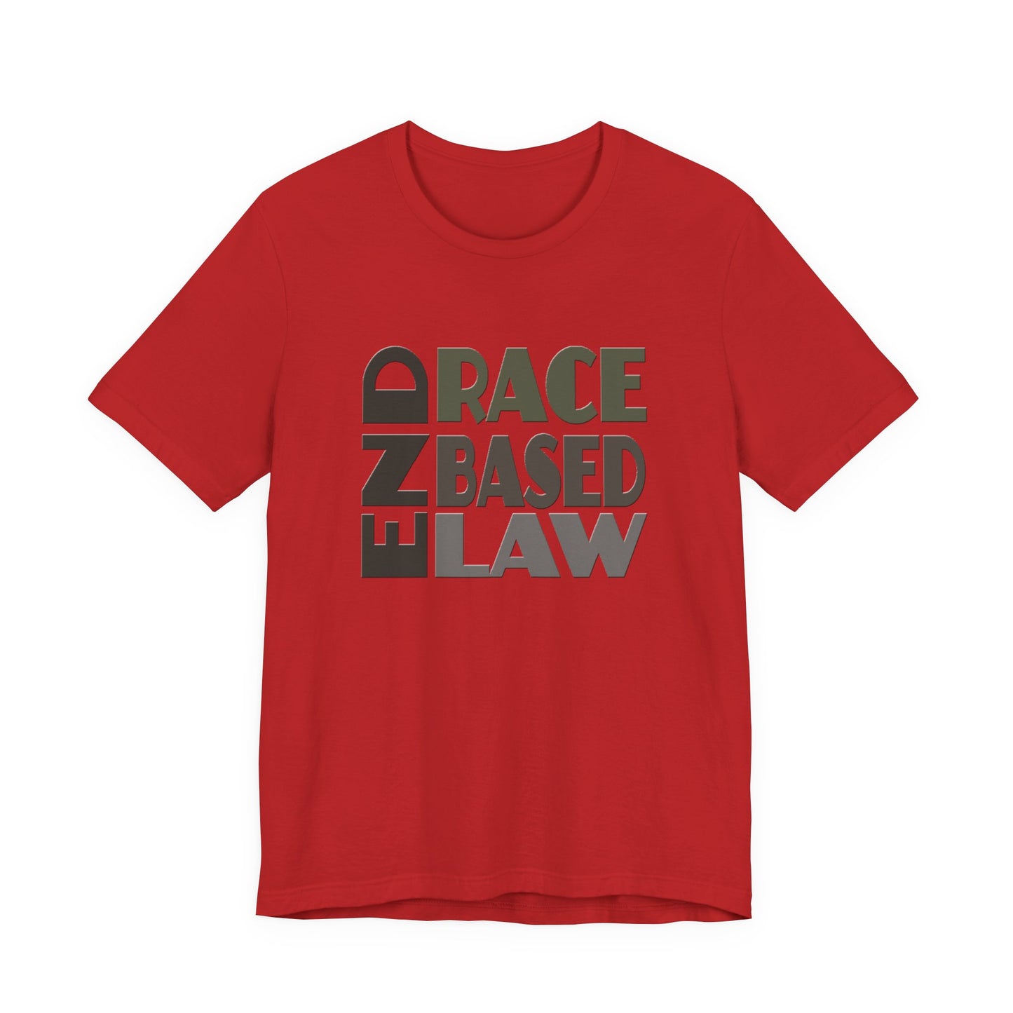 END RACE BASED LAW Grey T-Shirt Short Sleeve