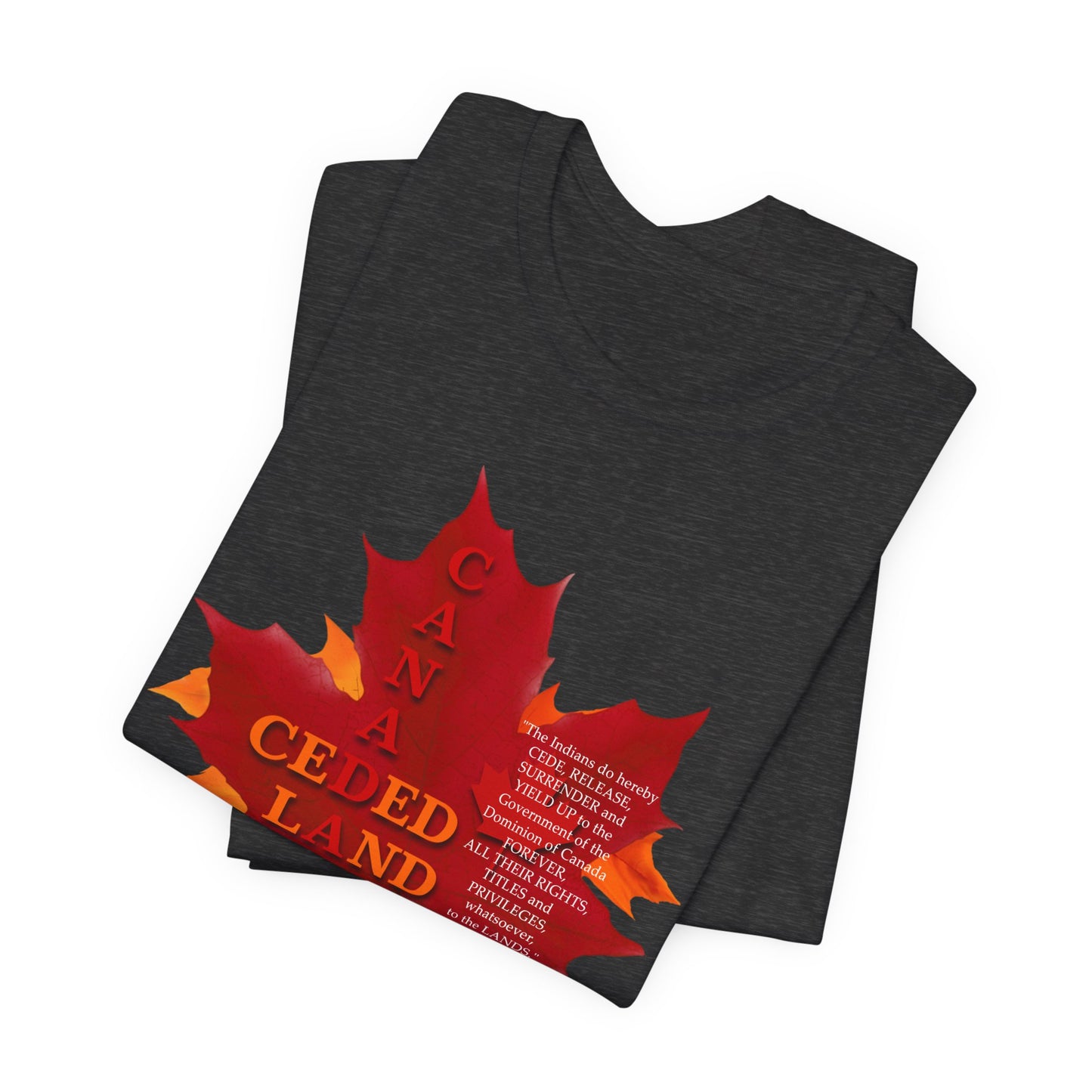Canada Ceded Land T-Shirt Short Sleeve