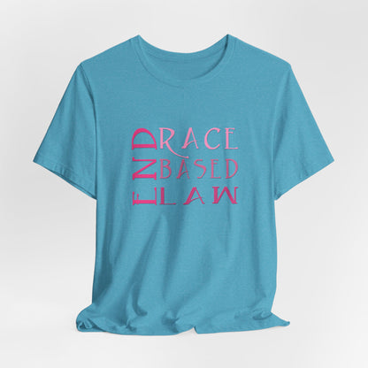 END RACE BASED LAW Slim Pink T-Shirt Short Sleeve