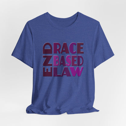 END RACE BASED LAW Purple T-Shirt Short Sleeve