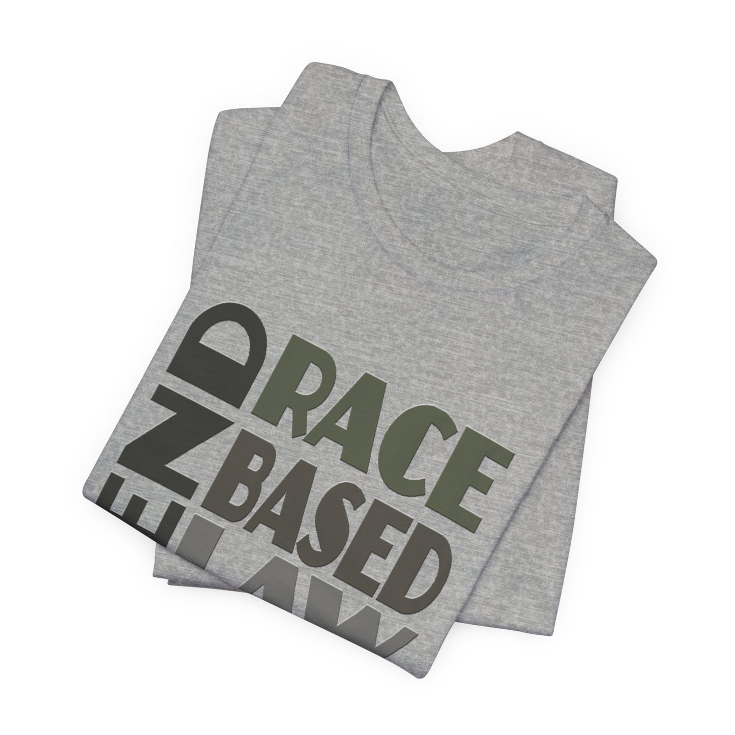 END RACE BASED LAW Grey T-Shirt Short Sleeve