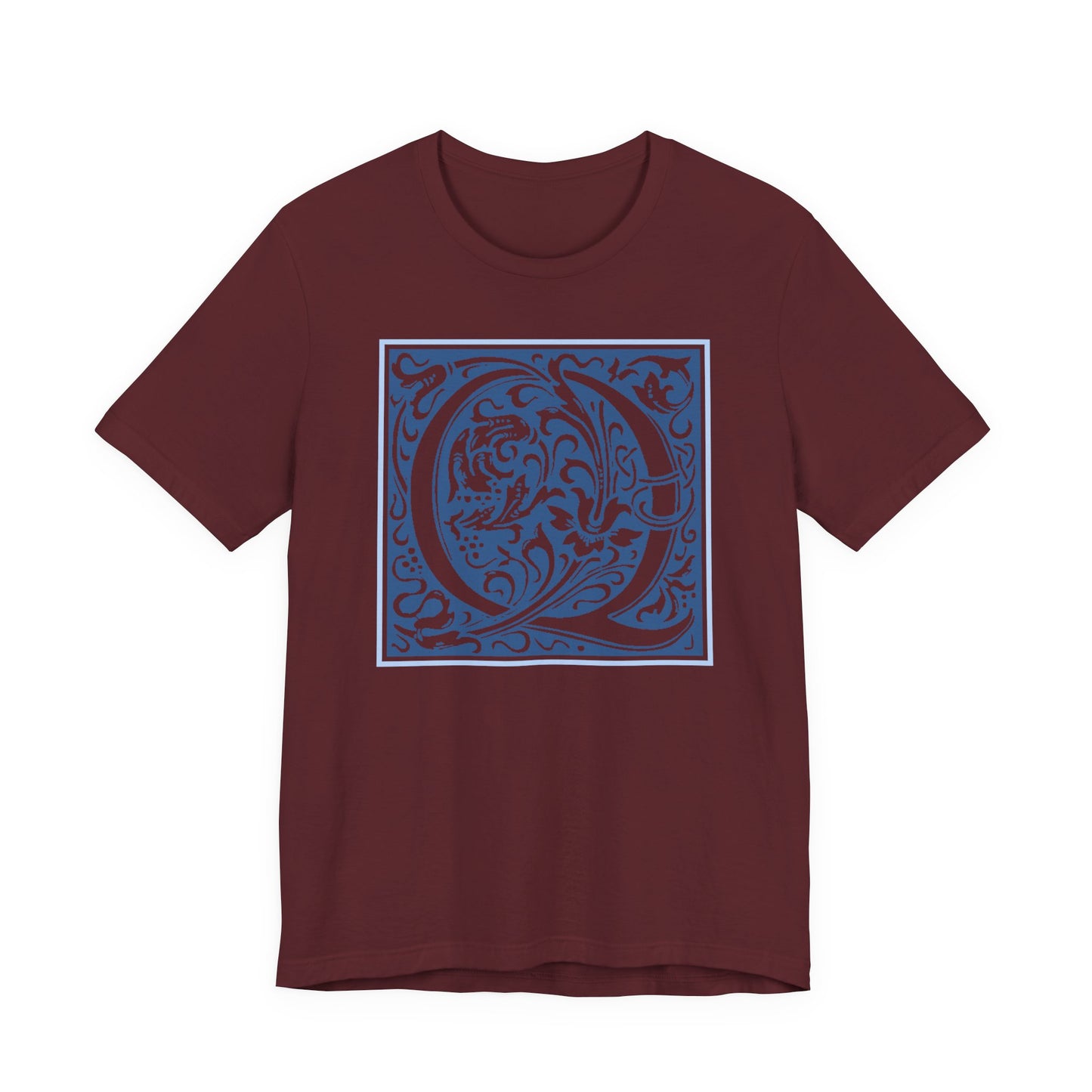 Q Scroll Blue T-Shirt Short Sleeve