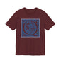 Q Scroll Blue T-Shirt Short Sleeve