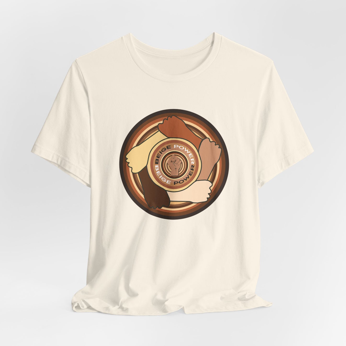 Beige Power T-Shirt Short Sleeve