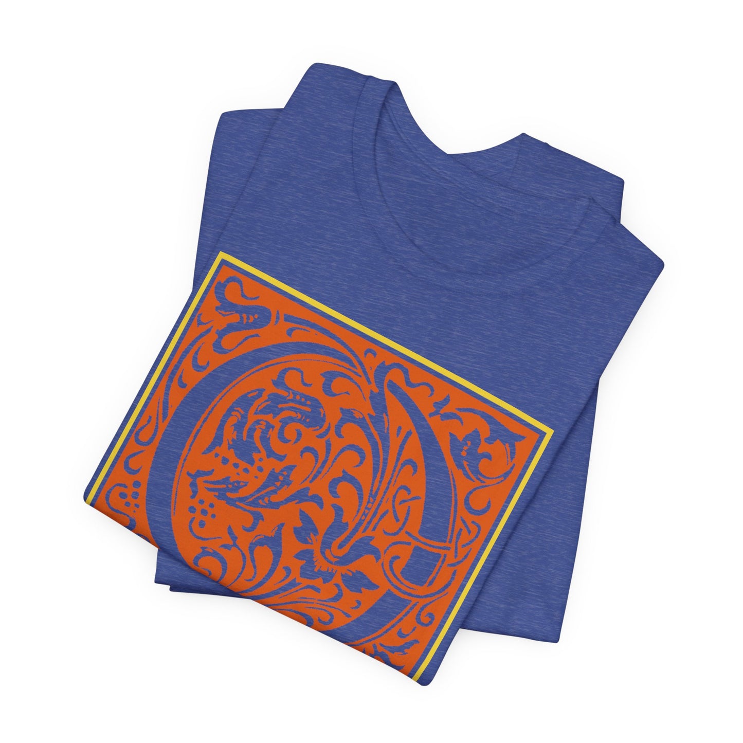 Q Scroll Orange T-Shirt Short Sleeve