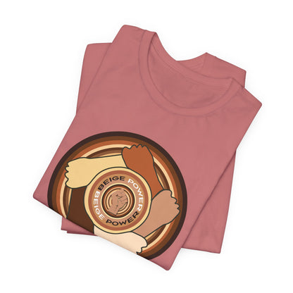 Beige Power T-Shirt Short Sleeve