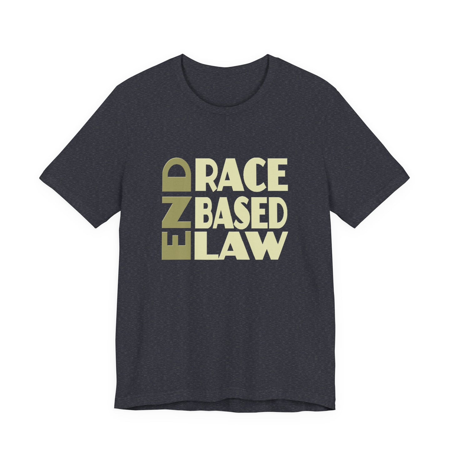 END RACE BASED LAW Beige T-Shirt Short Sleeve