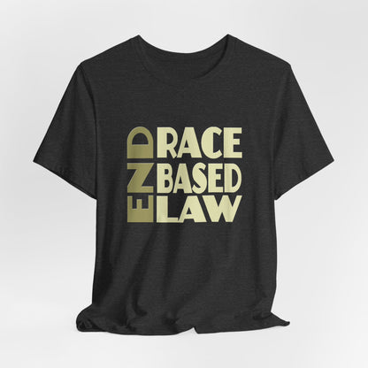 END RACE BASED LAW Beige T-Shirt Short Sleeve
