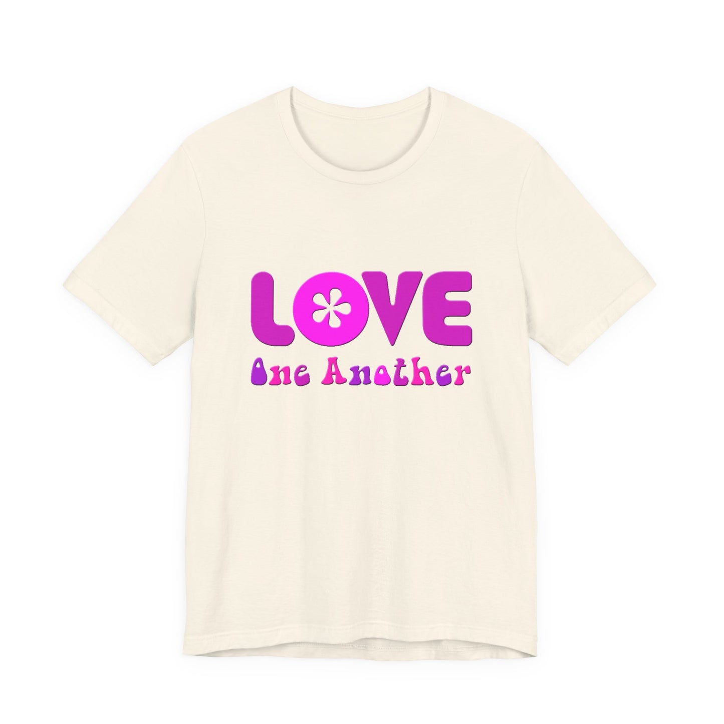 Love One Another Pink T-Shirt Short Sleeve