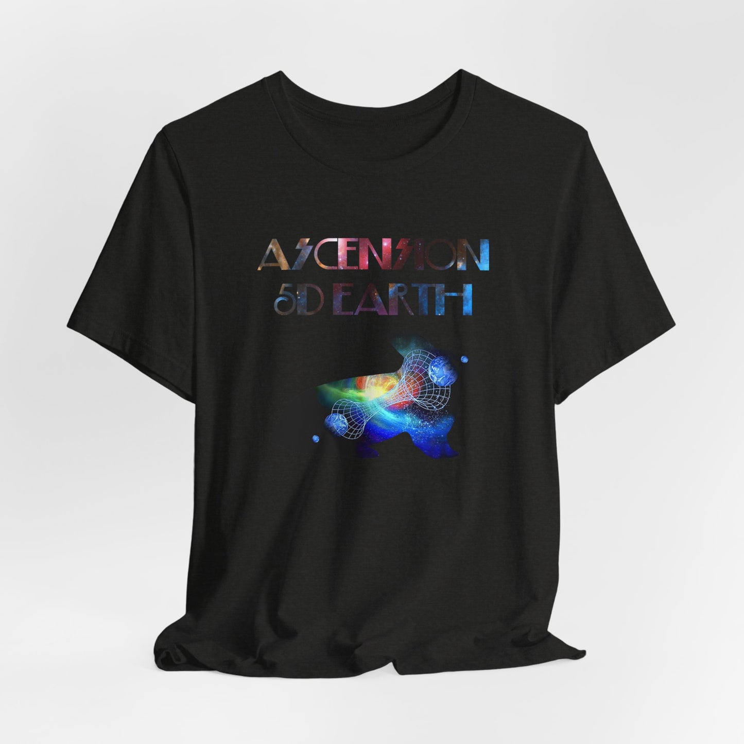 Ascension 5D Earth Rabbit T-Shirt Short Sleeve