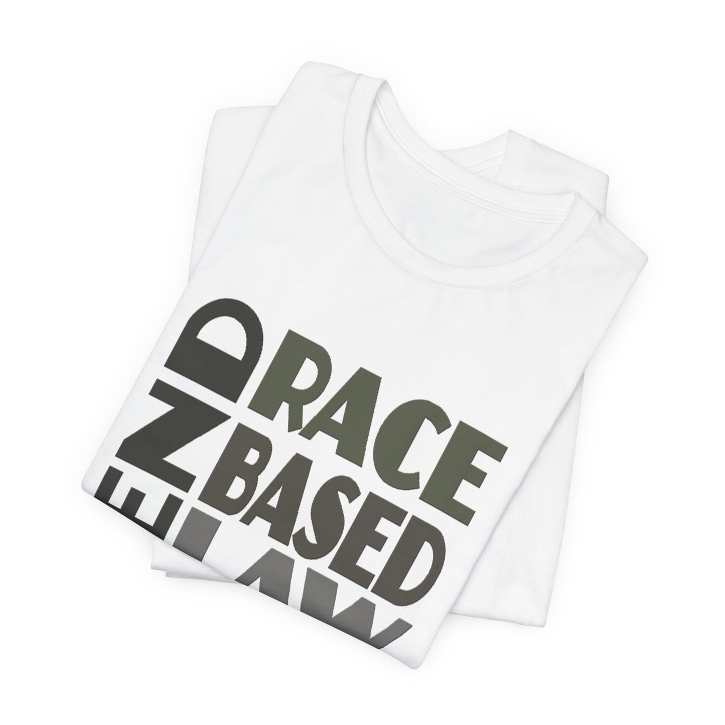 END RACE BASED LAW Grey T-Shirt Short Sleeve