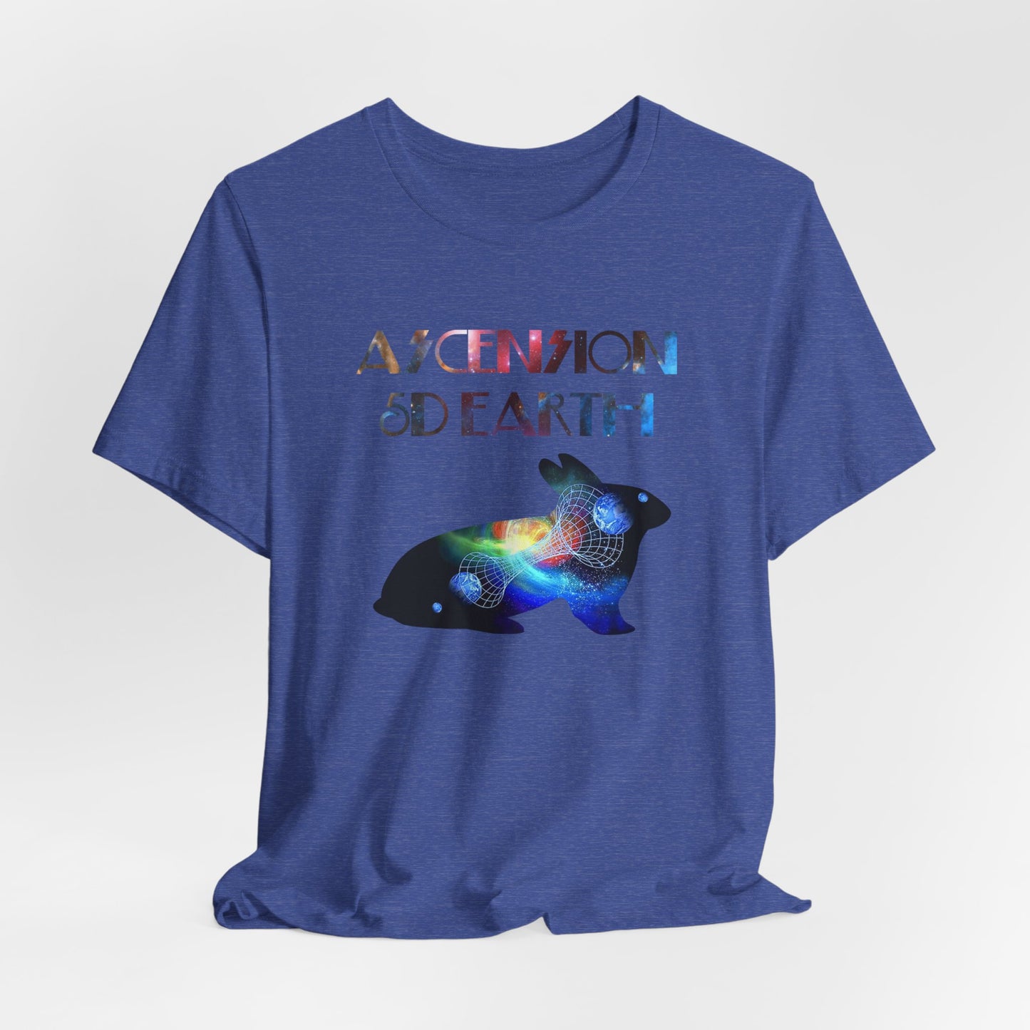 Ascension 5D Earth Rabbit T-Shirt Short Sleeve