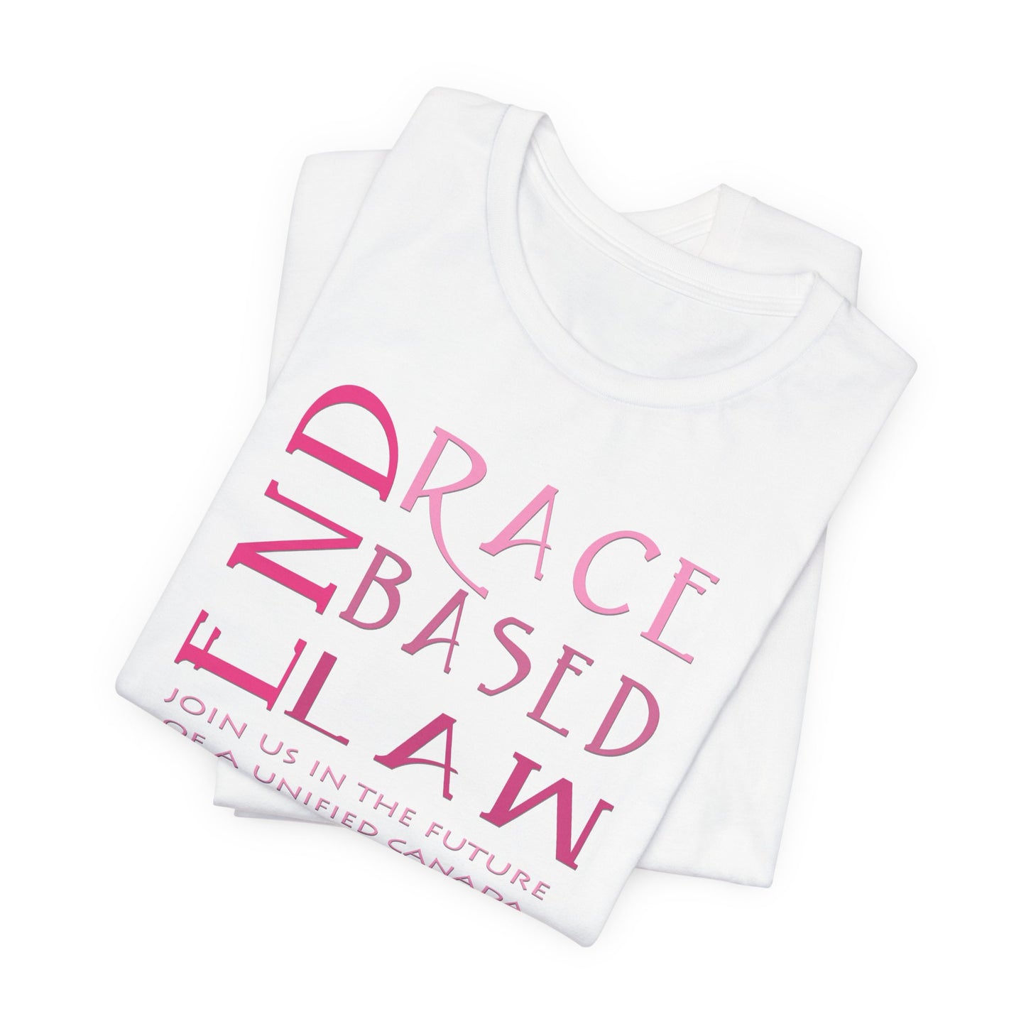 END RACE BASED LAW Canada Slim Pink T-Shirt Short Sleeve