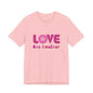 Love One Another T‑Shirt — Retro Pink Flower Peace Tee