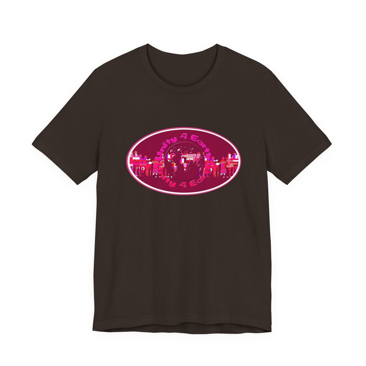 Unity 4 Earth Oval T-Shirt Short Sleeve