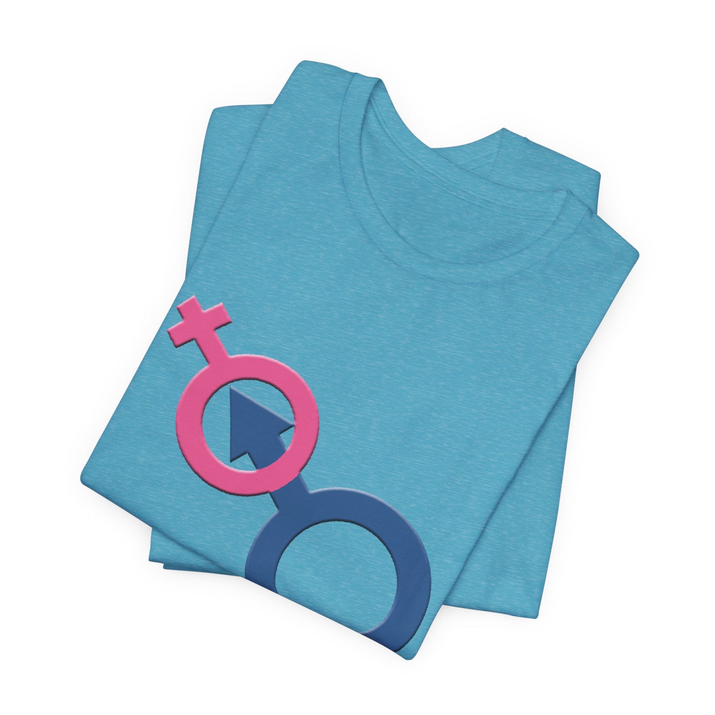 Man In Woman T-Shirt Short Sleeve