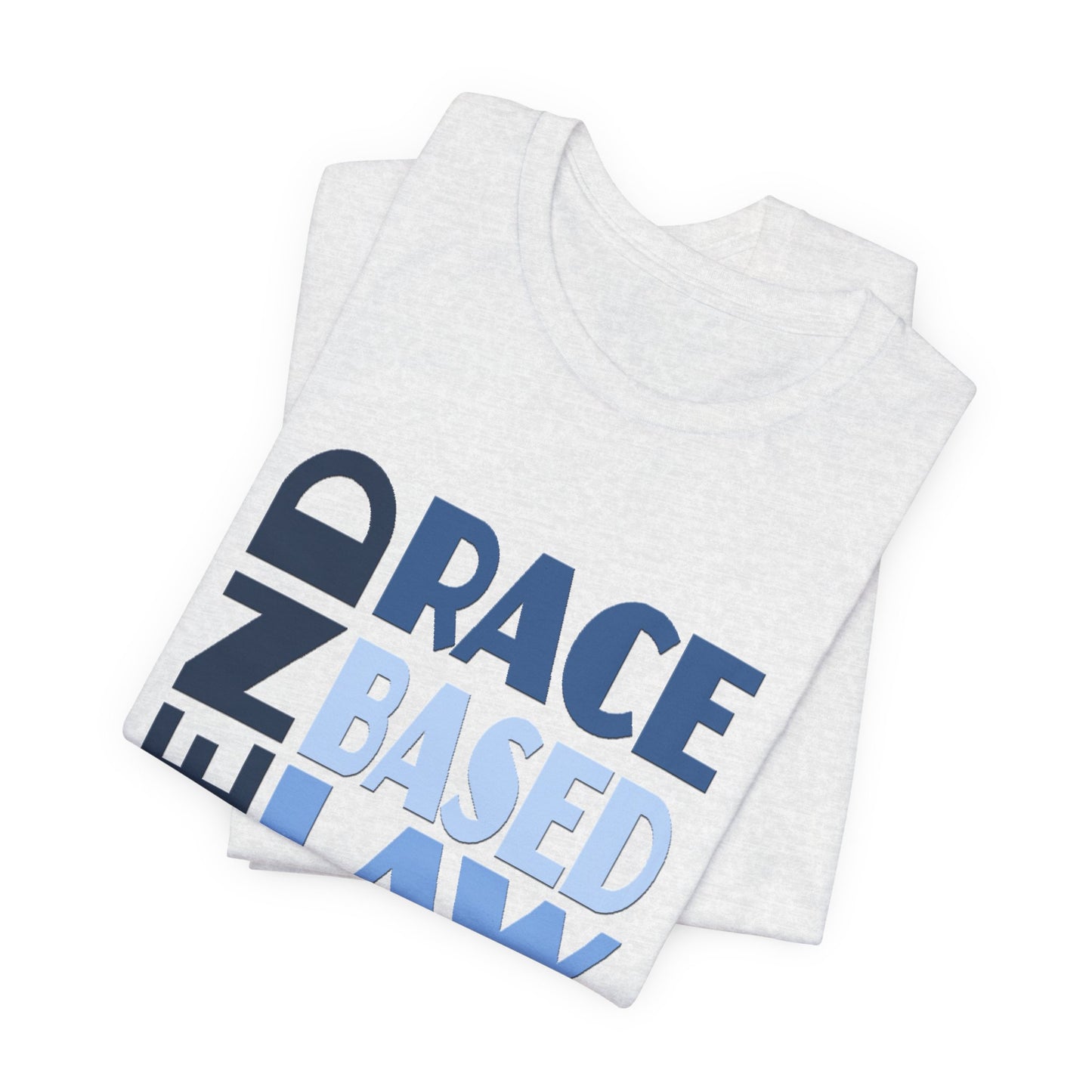 END RACE BASED LAW Blue T-Shirt Short Sleeve