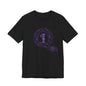 Q Purple Flower T-Shirt Short Sleeve