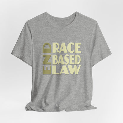 END RACE BASED LAW Beige T-Shirt Short Sleeve