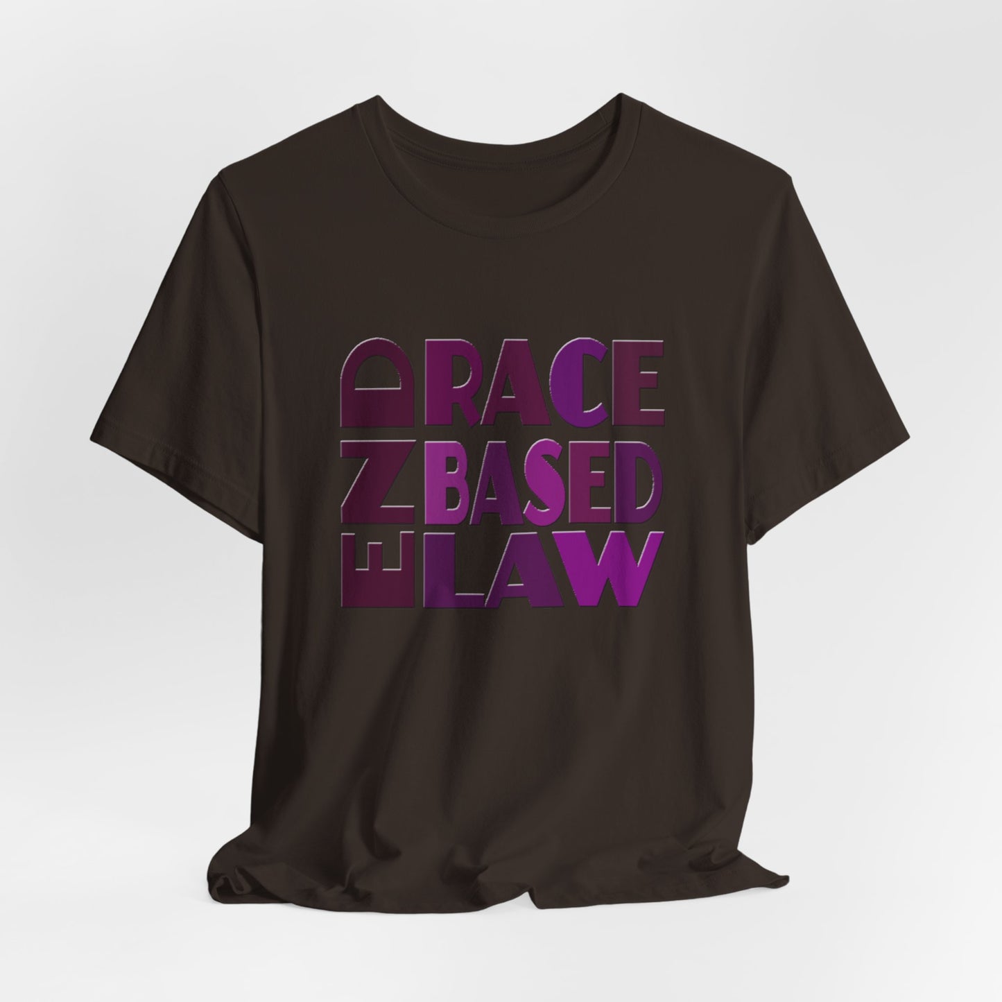 END RACE BASED LAW Purple T-Shirt Short Sleeve