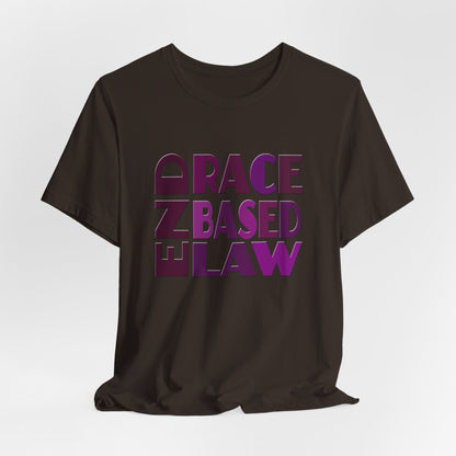 END RACE BASED LAW Purple T-Shirt Short Sleeve