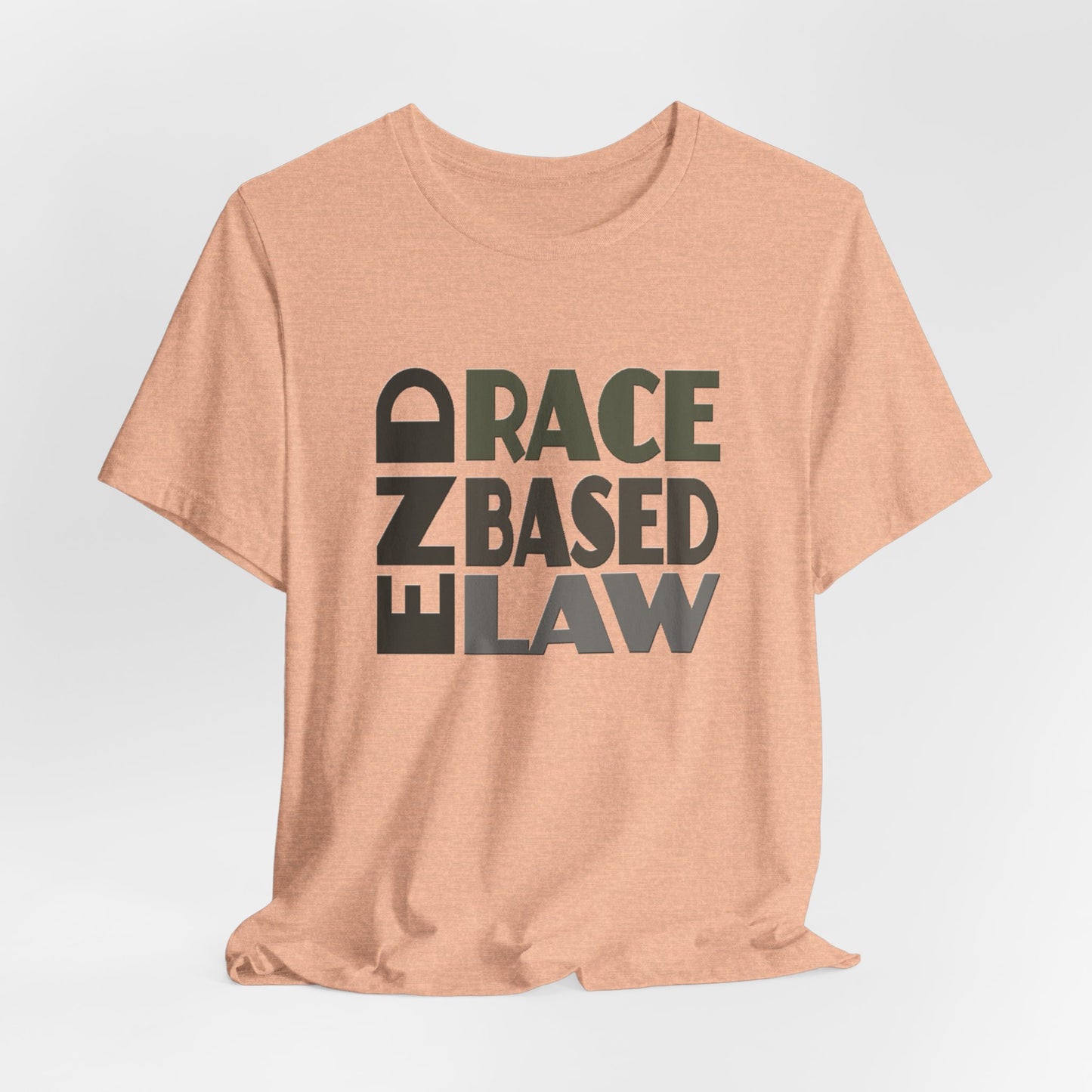 END RACE BASED LAW Grey T-Shirt Short Sleeve
