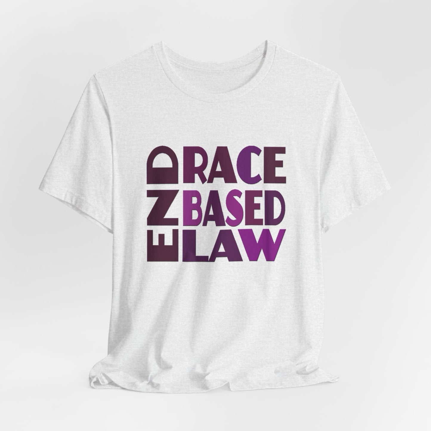 END RACE BASED LAW Purple T-Shirt Short Sleeve