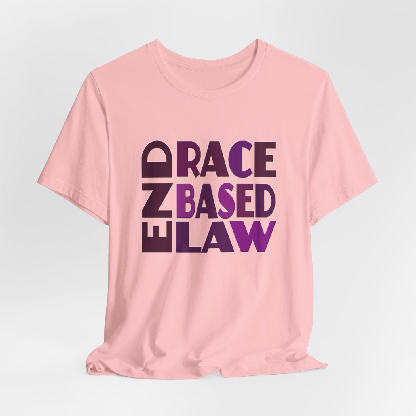 END RACE BASED LAW Purple T-Shirt Short Sleeve