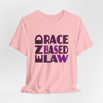 END RACE BASED LAW Purple T-Shirt Short Sleeve