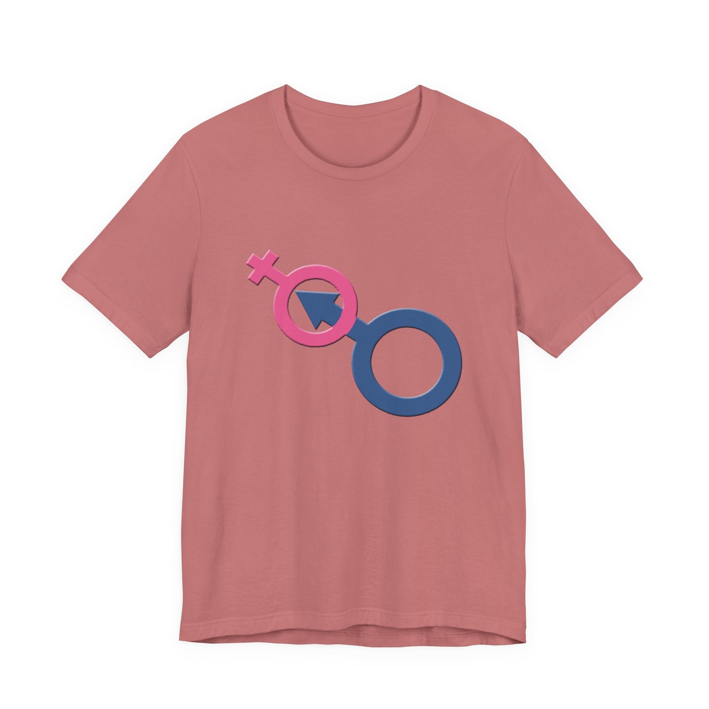 Man In Woman T-Shirt Short Sleeve