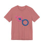 Man In Woman T-Shirt Short Sleeve