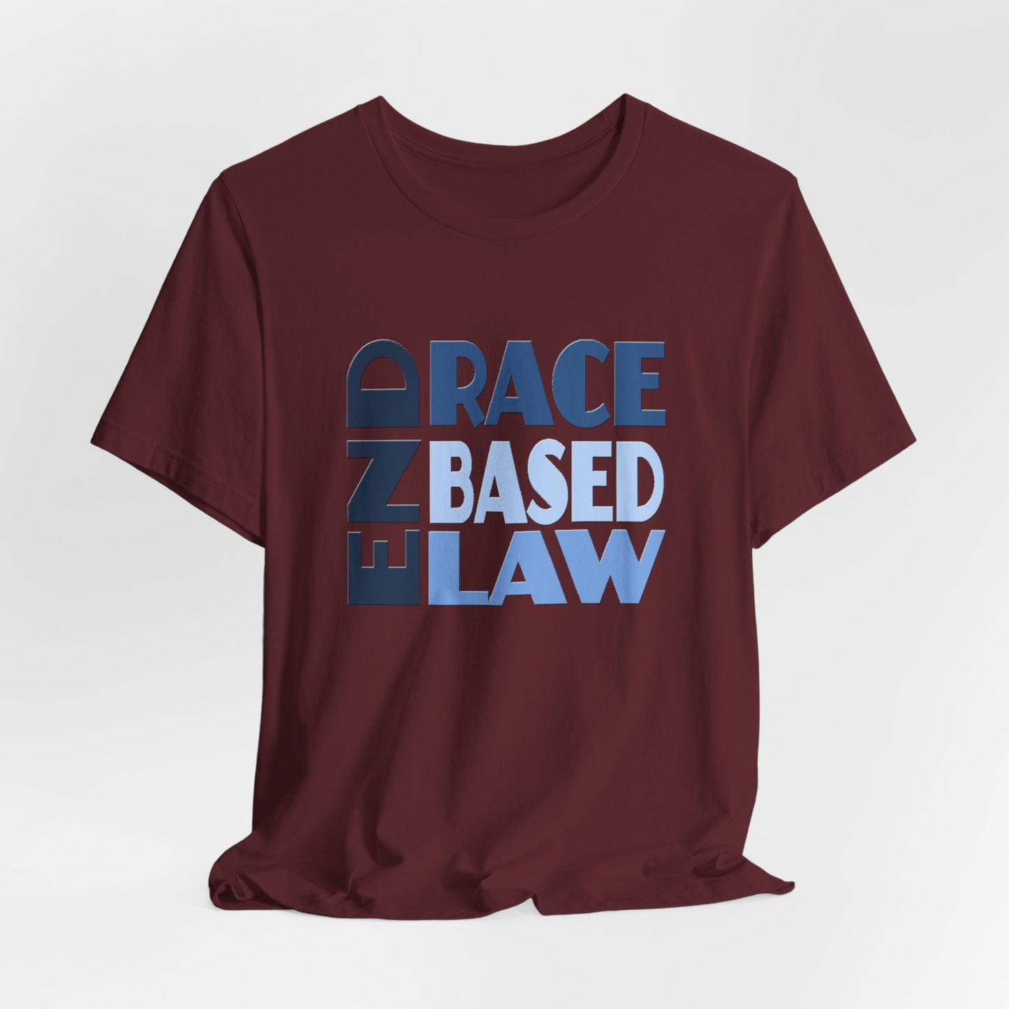 END RACE BASED LAW Blue T-Shirt Short Sleeve