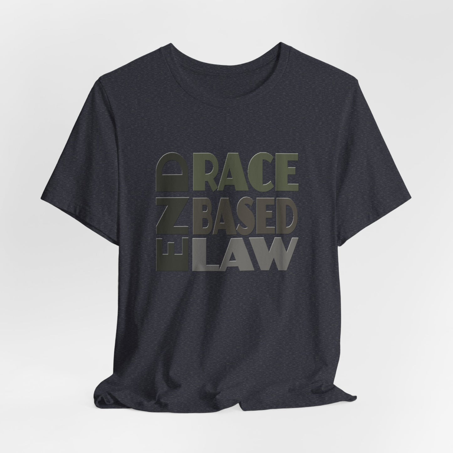 END RACE BASED LAW Grey T-Shirt Short Sleeve