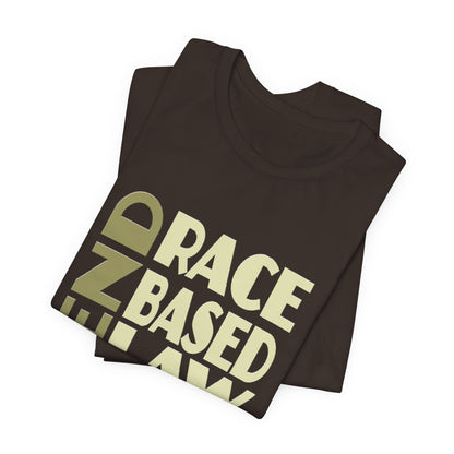 END RACE BASED LAW Beige T-Shirt Short Sleeve