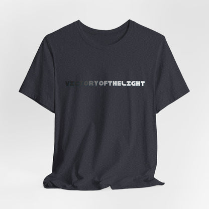 Victory Of The Light Grey Banner T-Shirt Short Sleeve