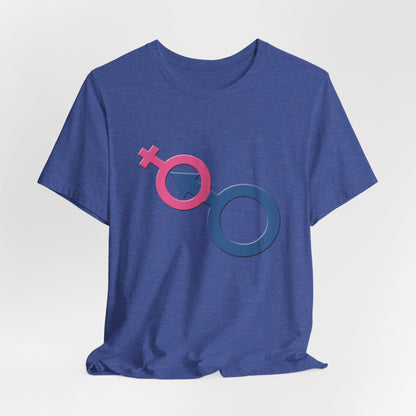 Man In Woman T-Shirt Short Sleeve
