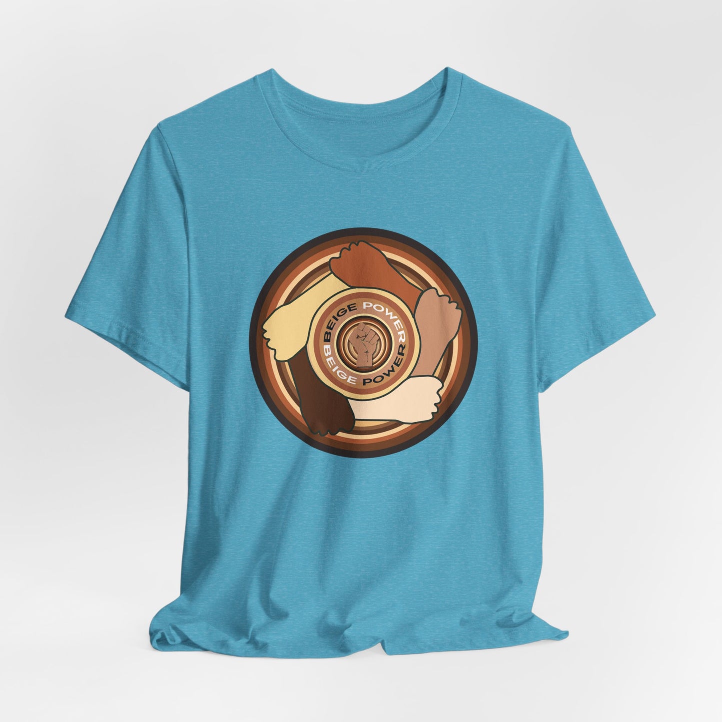Beige Power T-Shirt Short Sleeve