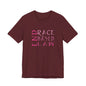 END RACE BASED LAW Slim Pink T-Shirt Short Sleeve