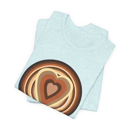 Beige Power Hearts T-Shirt Short Sleeve