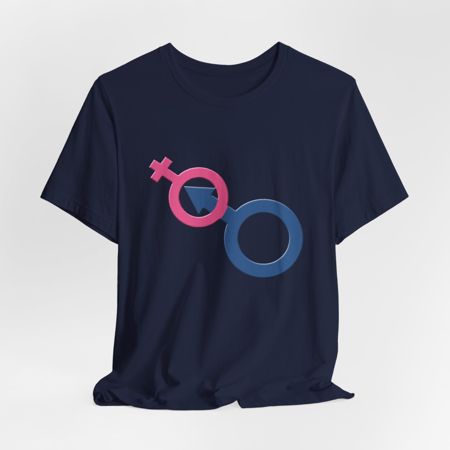 Man In Woman T-Shirt Short Sleeve