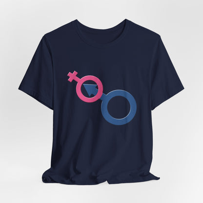 Man In Woman T-Shirt Short Sleeve