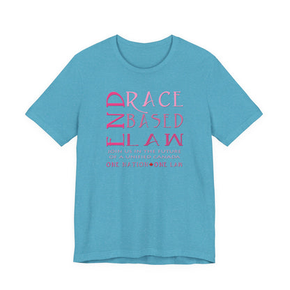 END RACE BASED LAW Canada Slim Pink T-Shirt Short Sleeve