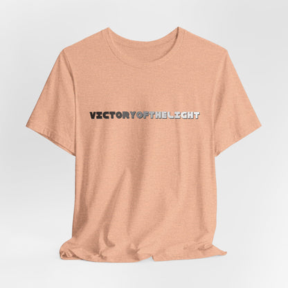 Victory Of The Light Grey Banner T-Shirt Short Sleeve
