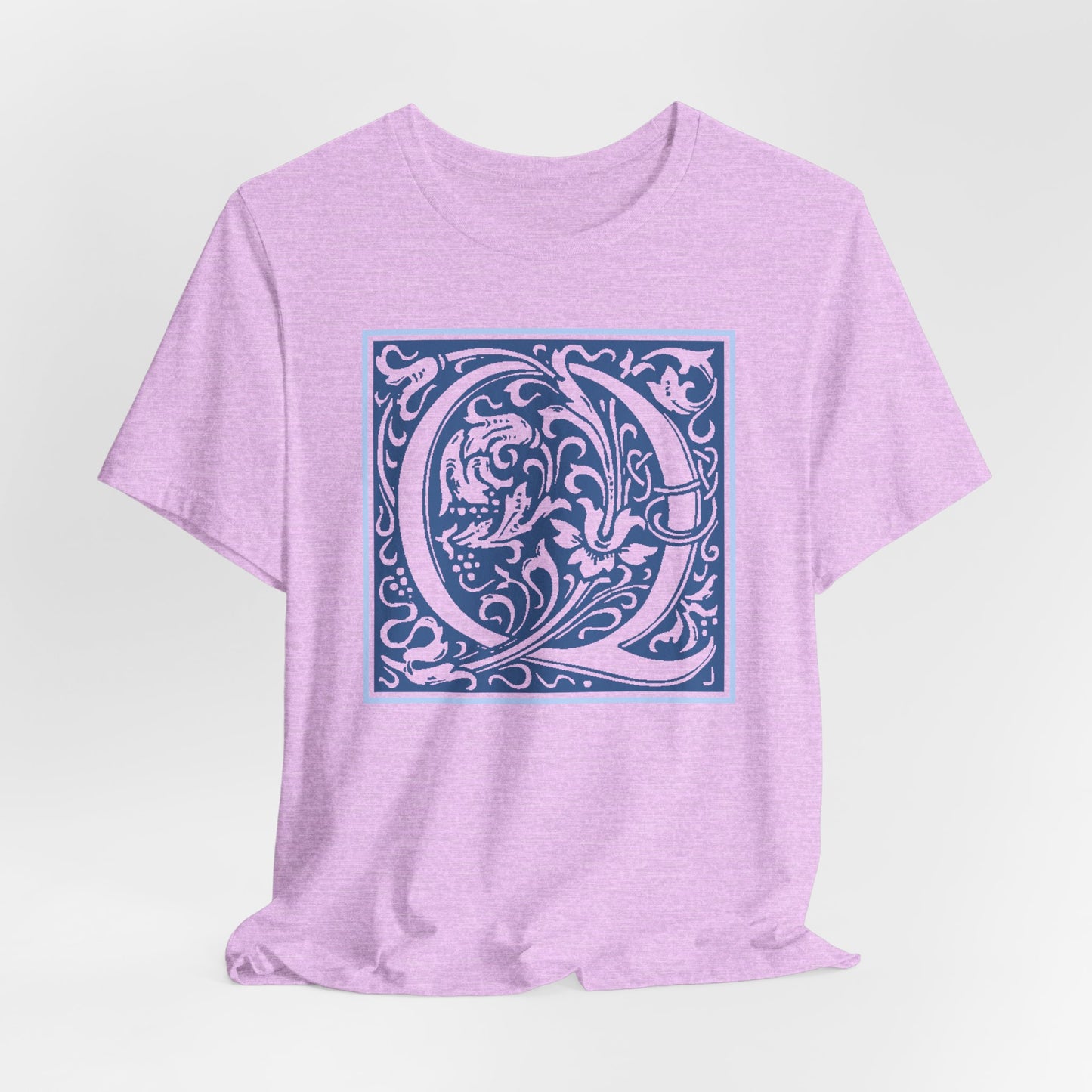 Q Scroll Blue T-Shirt Short Sleeve