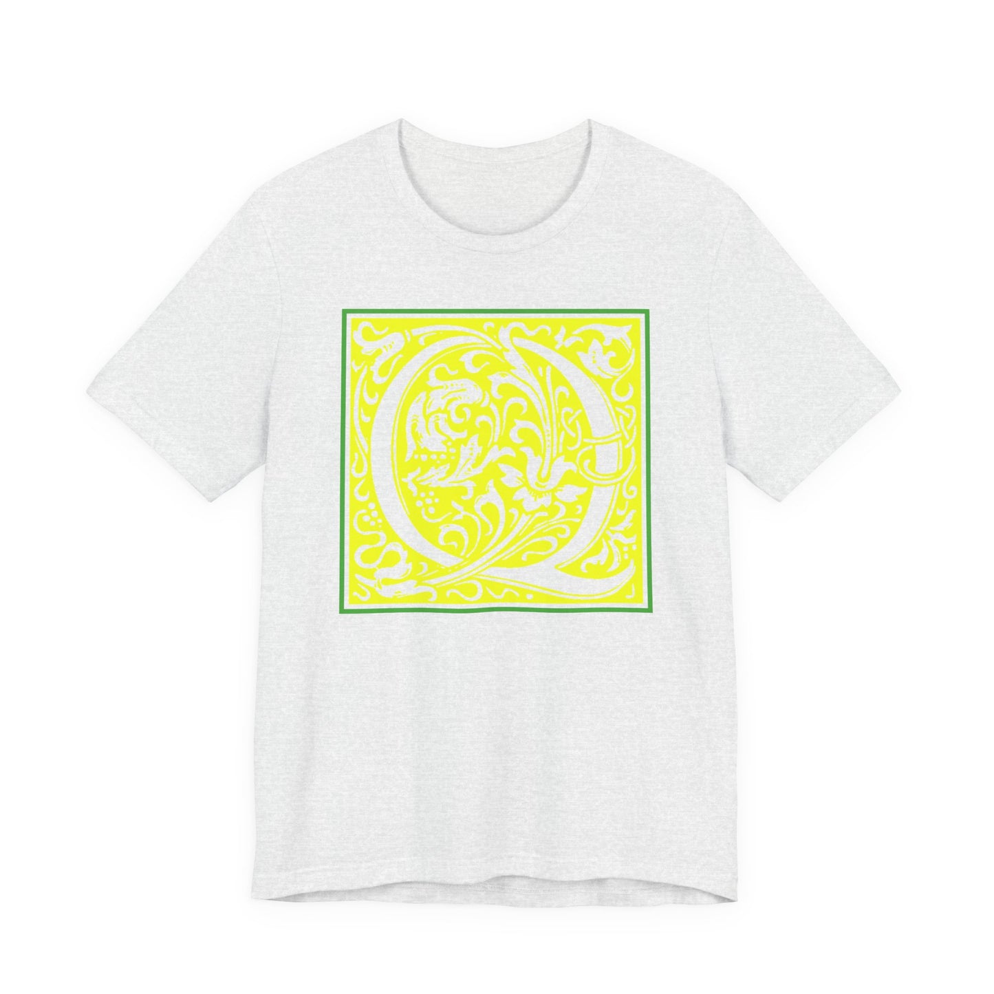 Q Scroll Yellow T-Shirt Short Sleeve