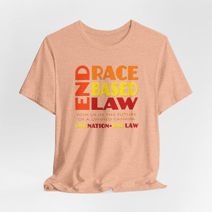 END RACE BASED LAW Canada Sunset T-Shirt Short Sleeve
