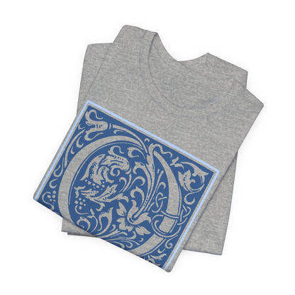 Q Scroll Blue T-Shirt Short Sleeve