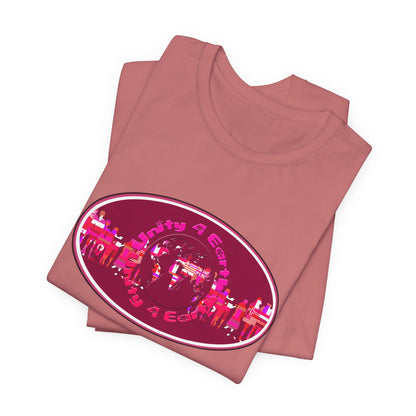 Unity 4 Earth Oval T-Shirt Short Sleeve